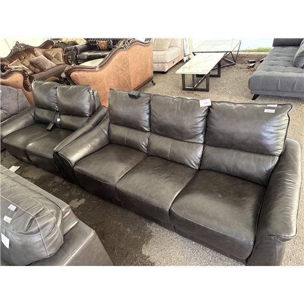Power Reclining Sofa Set with Sofa & Loveseat , USB Ports