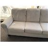 Image 5 : Sectional Sofa With Chaise in Neutral Fabric Upholstery