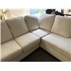 Image 6 : Sectional Sofa With Chaise in Neutral Fabric Upholstery