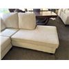 Image 7 : Sectional Sofa With Chaise in Neutral Fabric Upholstery