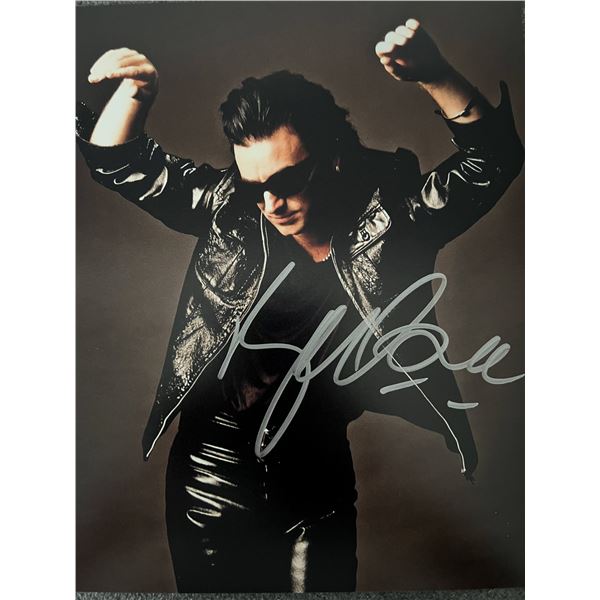 U2 Bono signed photo