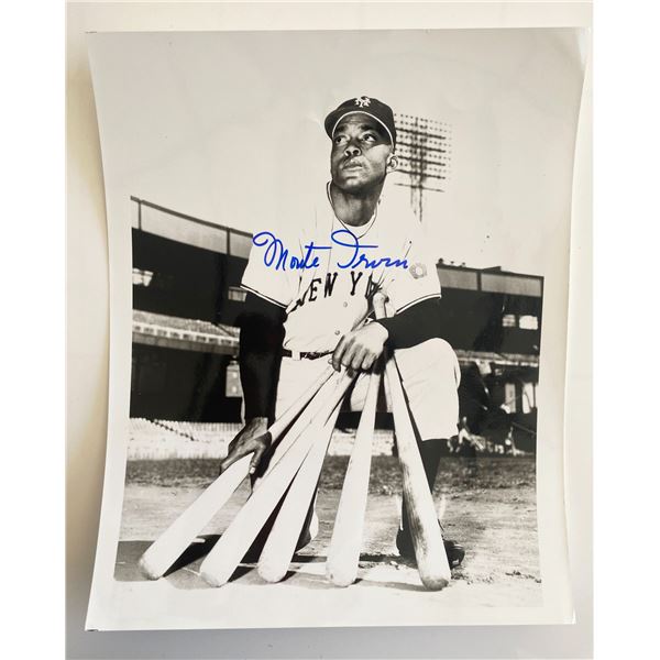 MLB Star Monte Irvin signed photo