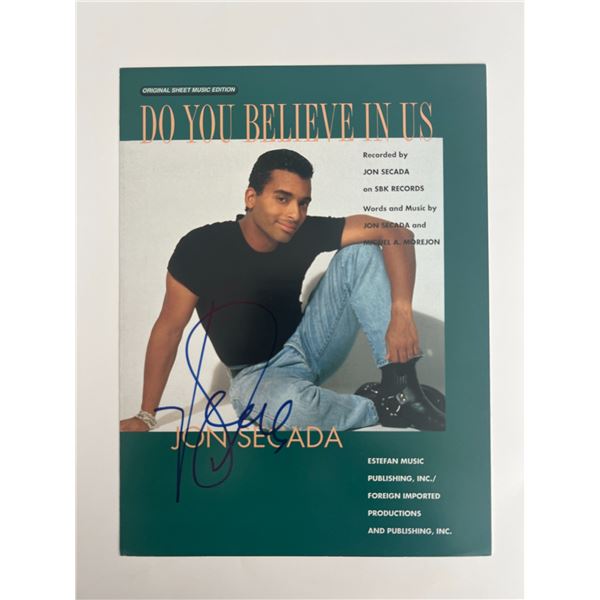 Do You Believe in Us John Secada signed sheet music