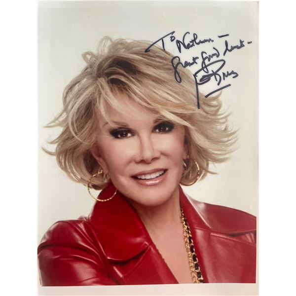 The Tonight Show Joan Rivers signed photo