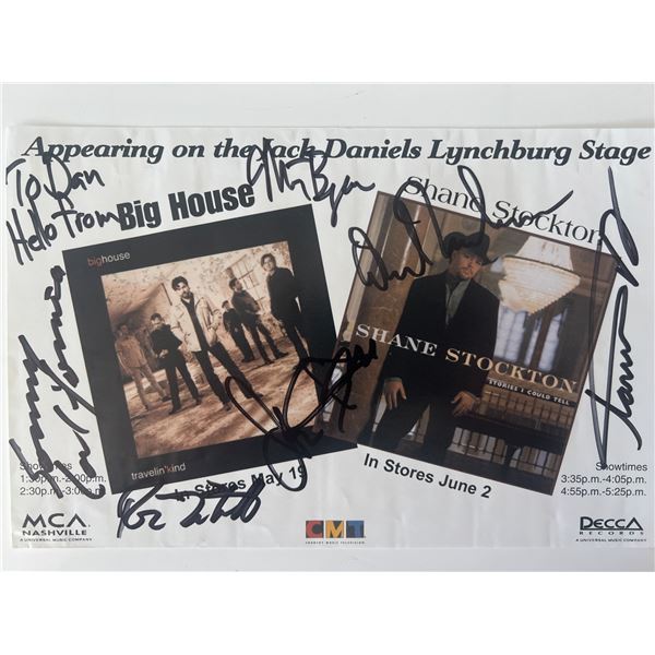 Big House and Shane Stockton signed promo card