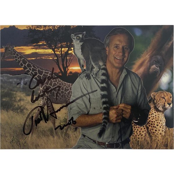 Jungle Jack Hanna signed postcard
