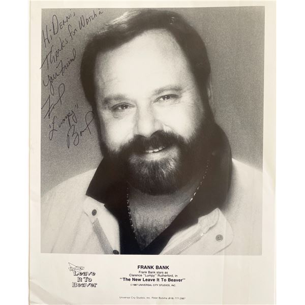 The New Leave It to Beaver Frank Bank signed photo