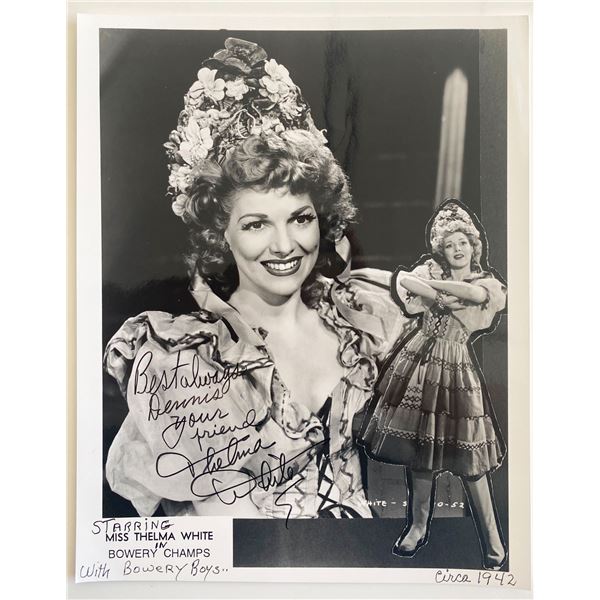 Bowery Champs Thelma White signed movie photo