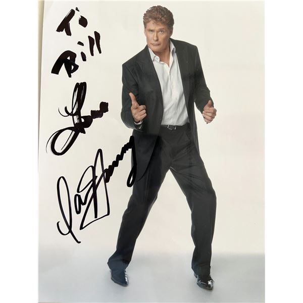 Knight Rider David Hasselhof signed photo