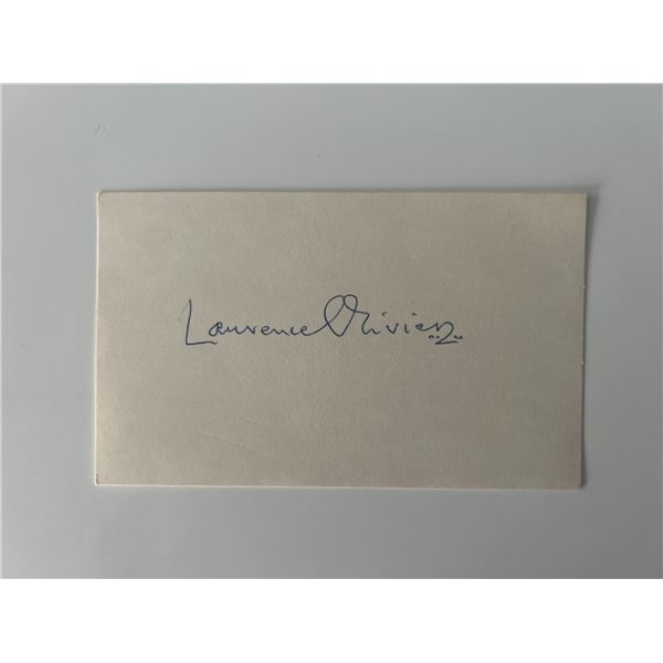 Sir Lawrence Olivier original signature