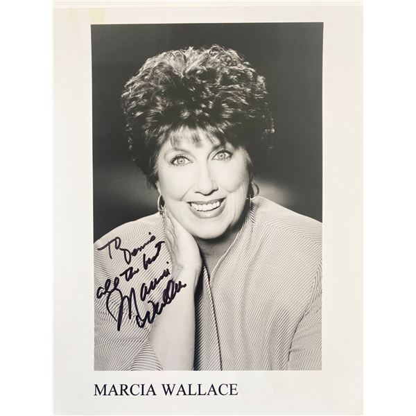 The Bob Newhardt Show Marcia Wallace signed photo