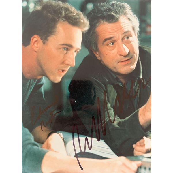 The Score Edward Norton and Robert De Niro signed photo