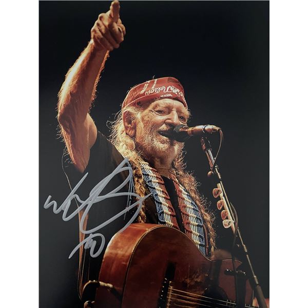 Willie Nelson signed photo