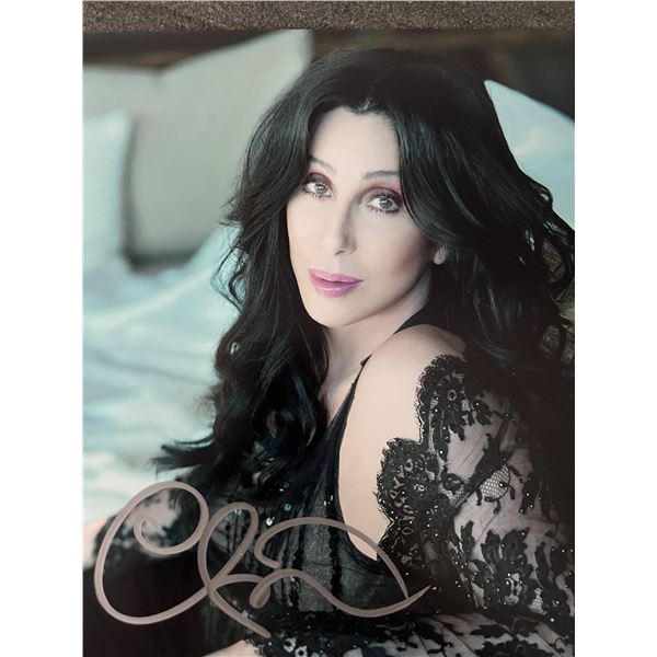 Cher signed photo