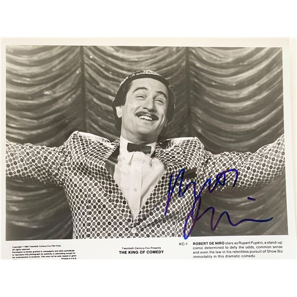 The King of Comedy Robert De Niro signed movie photo