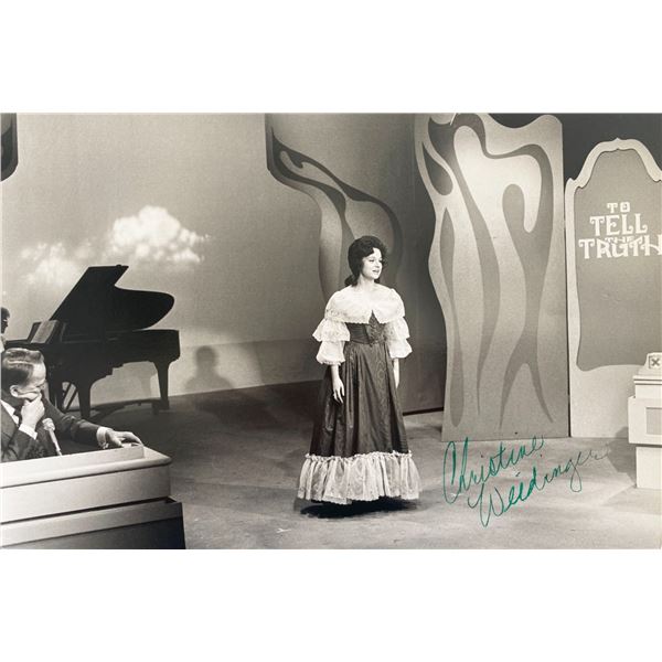 Opera Singer Christine Weidinger signed photo