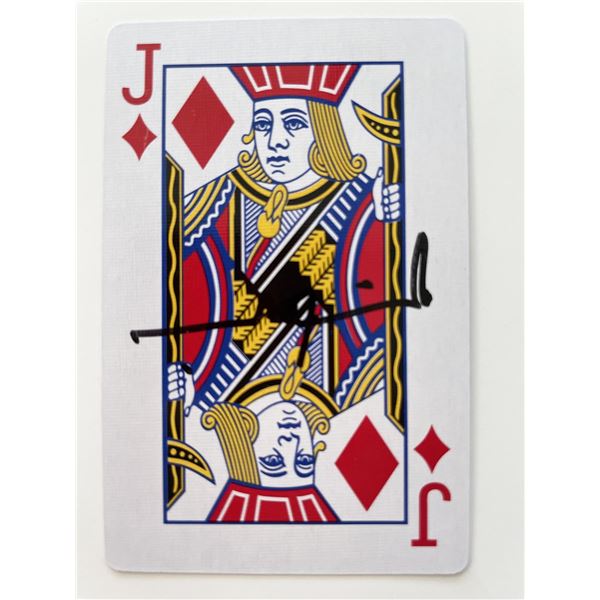 Val Kilmer signed playing card