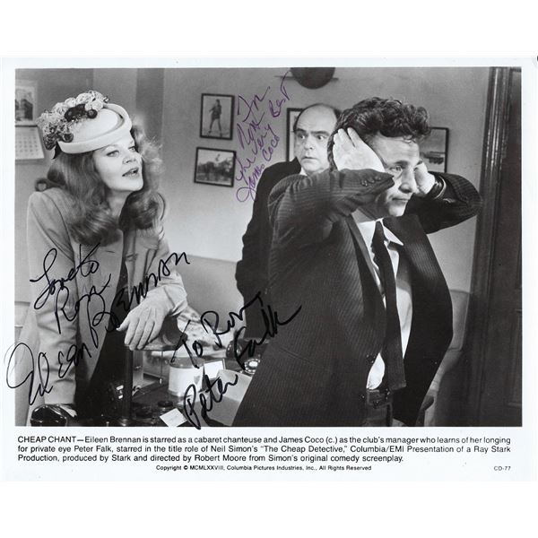 The Cheap Detective Eileen Brennan, Peter Falk and James Coco signed movie photo