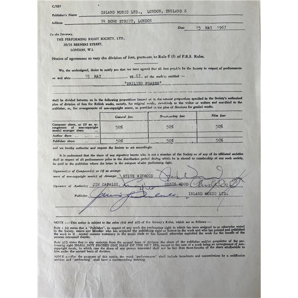 Traffic signed contract