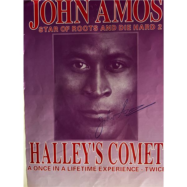 John Amos signed program