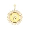Image 1 : 1/10th British Sovereign Coin Pendant - 14KT - 24KT Yellow Gold