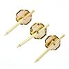 Image 6 : Men's 14k Gold Square Black Onyx Infinite Octagon Cuff Links & 3 Button Stud Set