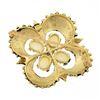 Image 4 : Vintage Victorian Revival 14K Gold Cabochon Opal Open Quatrefoil Pin Brooch