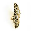 Image 6 : Vintage Victorian Revival 14K Gold Cabochon Opal Open Quatrefoil Pin Brooch