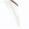 Image 3 : Vintage Long 31" Pearl Strand Necklace w/ 14K Gold 1.5 ctw Pave Diamond Ball Cla