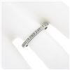 Image 6 : Antique Art Deco Platinum Channel Single Cut Diamond Eternity Wedding Band Ring