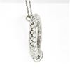 Image 4 : Vintage 14K Gold 1.26 ctw Round Baguette Diamond Large Open Heart Pendant & Chai