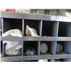Image 3 : Metal 72 Pigeon Hole Cabinet 34'' x 12'' x 42'' H with 