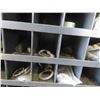 Image 8 : Metal 72 Pigeon Hole Cabinet 34'' x 12'' x 42'' h with Battery