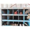 Image 3 : Metal 64 Pigeon Hole Cabinet 35'' x 12'' x 36 1/2'' Tall 