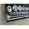 Image 2 : 21pcs 1'' Drive Socket Set with Ratchet, Size Up To 