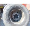 Image 2 : 2 Goodyear Front Steering Tires with Aluminum Rims 