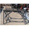 Image 2 : 2 Steel Sawhorses 1000lbs Capacity 60'' Wide 