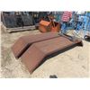 Image 2 : 2 Heavy Duty Steel Checker Plate Fenders with Brackets