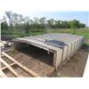Image 1 : Steel Framed Canopy 126'' Deep x 170'' x up to 32'' H