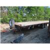 Image 12 : 2003 Sokal Bumperhitch 25ft Flatdeck Trailer with (2)x 7000lbs Axles. Stake Pockets, Tie Down Strapp