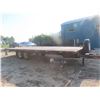 Image 1 : 2003 Sokal Bumperhitch 25ft Flatdeck Trailer with (2)x 7000lbs Axles. Stake Pockets, Tie Down Strapp