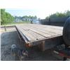 Image 4 : 2003 Sokal Bumperhitch 25ft Flatdeck Trailer with (2)x 7000lbs Axles. Stake Pockets, Tie Down Strapp