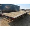 Image 6 : 2003 Sokal Bumperhitch 25ft Flatdeck Trailer with (2)x 7000lbs Axles. Stake Pockets, Tie Down Strapp