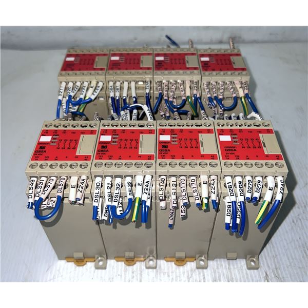 Lot of (8) Omron #G9SA-301-P Safety Relay Units