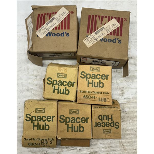 Lot of (7) Misc. TB Woods Spacer Hubs