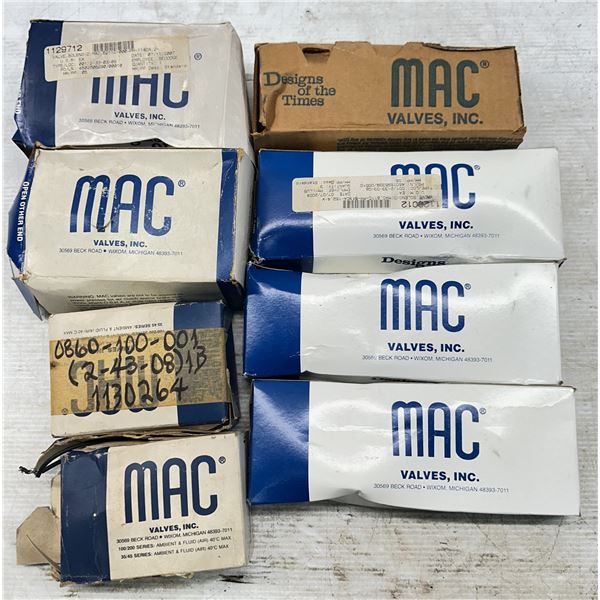 Lot of (8) Misc. Mac Valves