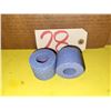Image 1 : Lot(2) of Blue Grinding Cup Wheel 2" x 1" 9/16 x 3/8"