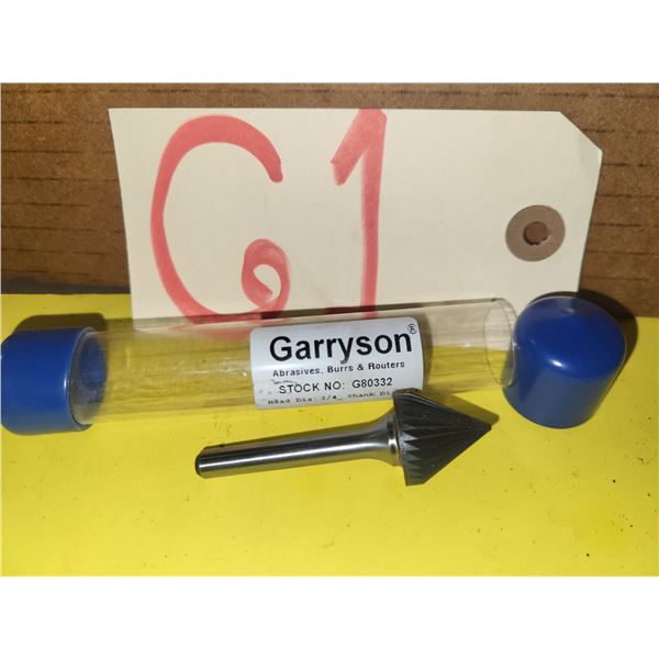GARRYSON CounterSink Carbide Burr shank 1/4"