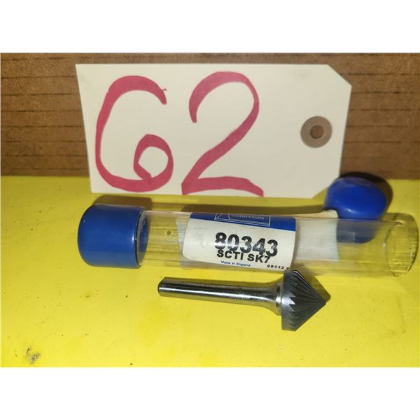 GARRYSON CounterSink 90° Carbide Burr 3/4" x 3/8" shank 1/4"