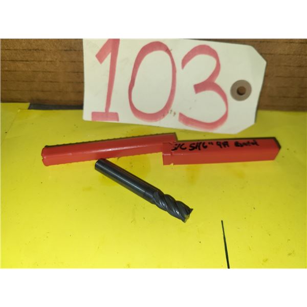 Solid Carbide End Mill 5/16" 4fl. Regrinded tip